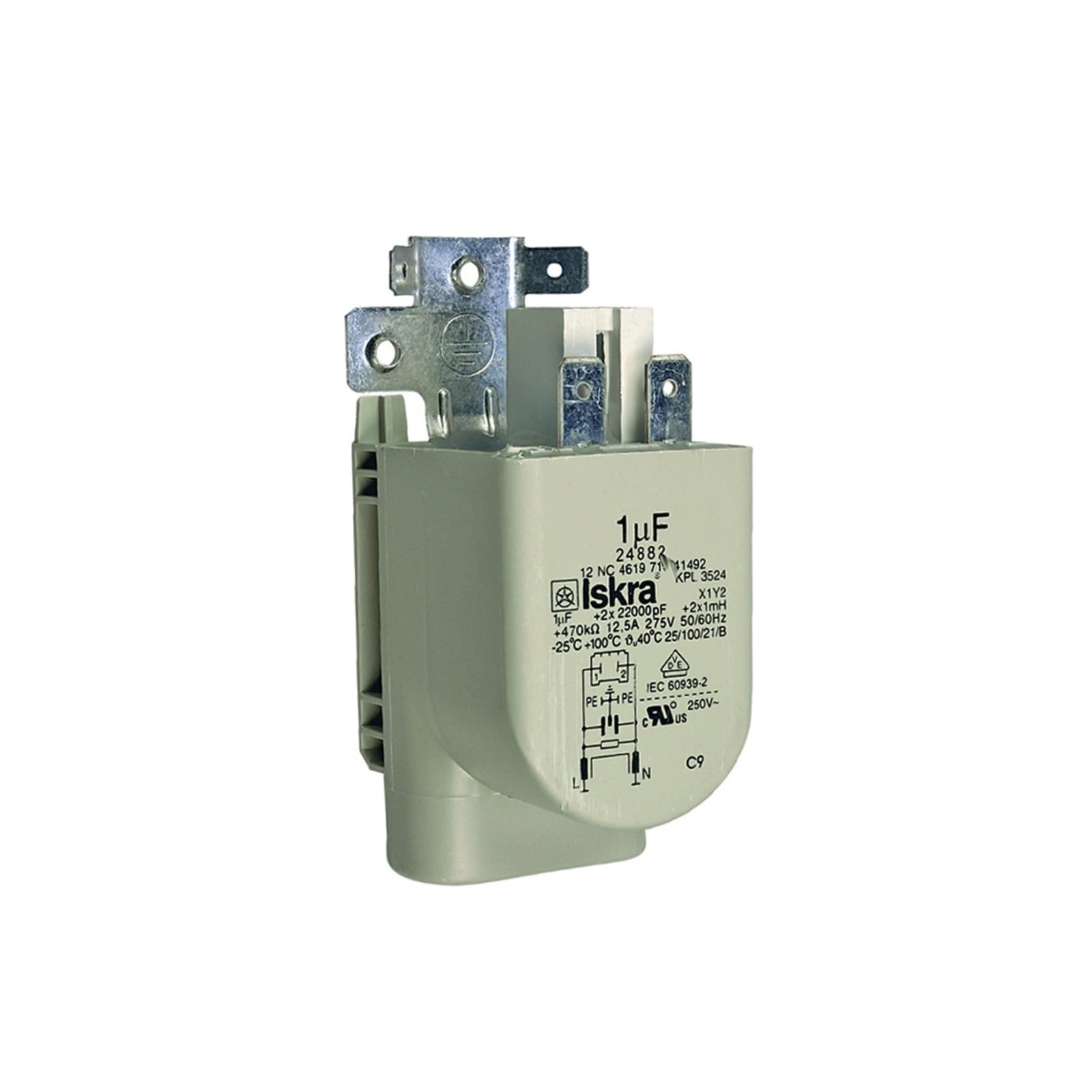 LUTH Premium Profi Parts Entstörschutz kompatibel mit Whirlpool 481010807672 0,47µf für Waschmaschine Geschirrspüler Trockner