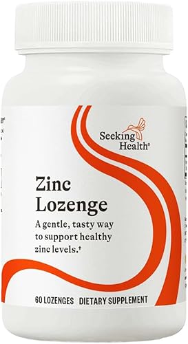Seeking Health Zinc masticable, 15 mg de bisglicinato de zinc quelatado TRAACS, apoyo inmunológico, sabor natural a frutas, vegetariano y vegano (60