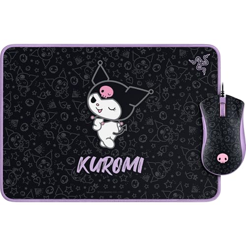 Razer DeathAdder Essential Ensemble Souris de Jeu et Tapis de Souris de Jeu Souple Goliathus Édition Kuromi