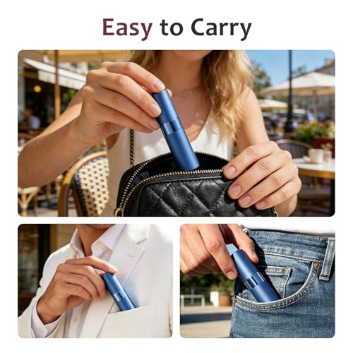 Image of LISAPACK 8ml Travel Perfume Bottle Refillable, 3 PCS Cologne Atomizer Spray