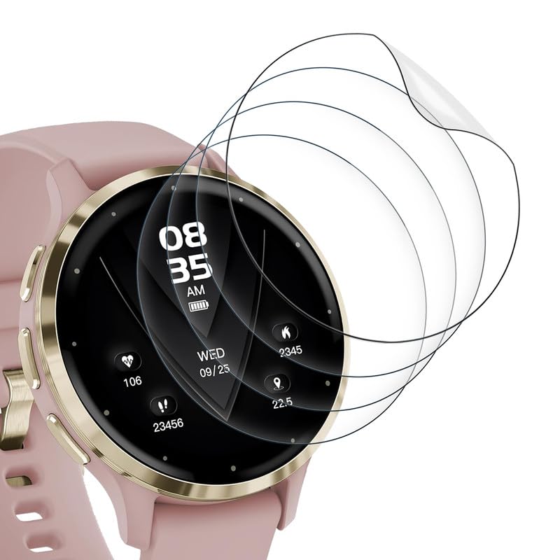 SkyKeep (4 Stücke Soft TPU für Schutzfolie Garmin Venu 3s Displayschutz für Panzerglasfolie Garmin Venu 3s Schutz Screen Protecror HD Displayschutzfolie Ultra-klar Anti-Bläschen Kratzfest