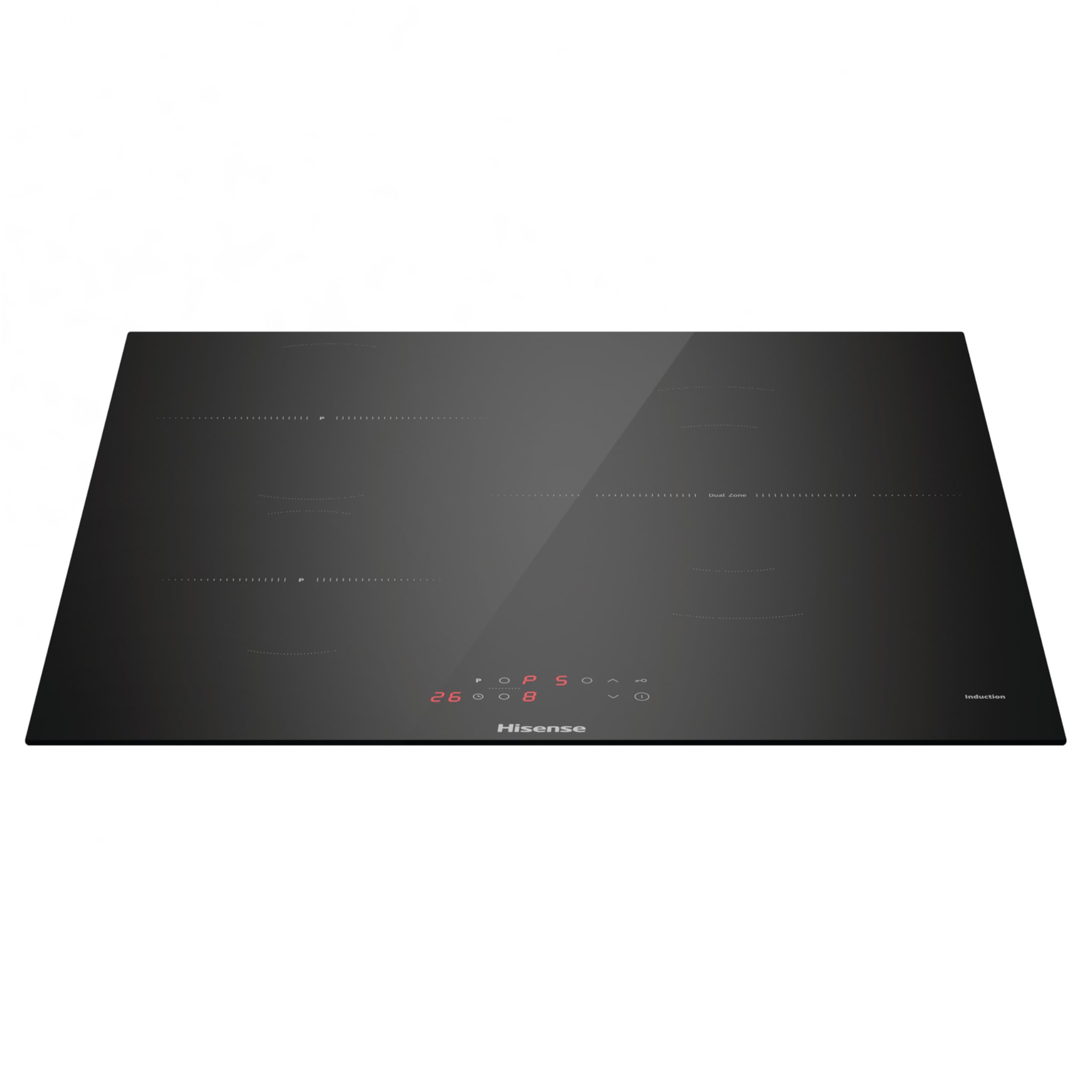 Hisense HI6321BSCE - Placa Induccion, Vitroceramica, 3 Fuegos, 7200W, Calentamiento Rápido Power Boost, Contol Táctil, Zona Expandible