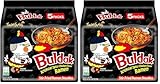 Samyang Buldak Hot Spicy Chicken Ramen Noodle Korean Stir-Fried Ramen, Original Flavor, Pack of 10