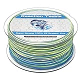 Reaction Tackle Braided Fishing Line Camo Aqua 80LB 150yd
