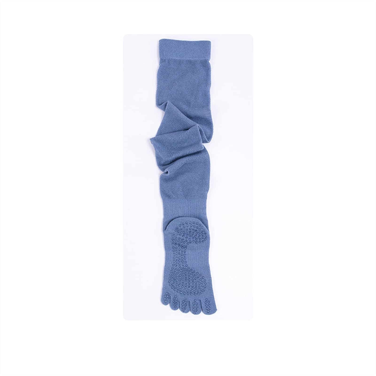 skarpety damskie Pięcioletnice Kobiety Skarpety Jogi Lato Bawełna Cienkie Wysokie Skarpety Sportowe Fitness Pilates Anti-Slip Dot Split Soe Pończochy 3 pary pończochy damskie(C)