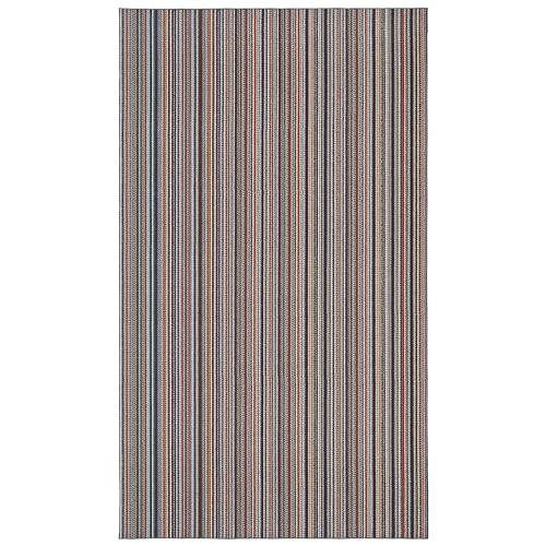 Garland Rug Carnival Stripe Non-Slip Recycled 7' x 12' Multi-Color Area Rug – Modern, Stain-Resistant, Ideal for Living Rooms & High-Traffic Areas by Garland Rug - Used condition - US$66.90