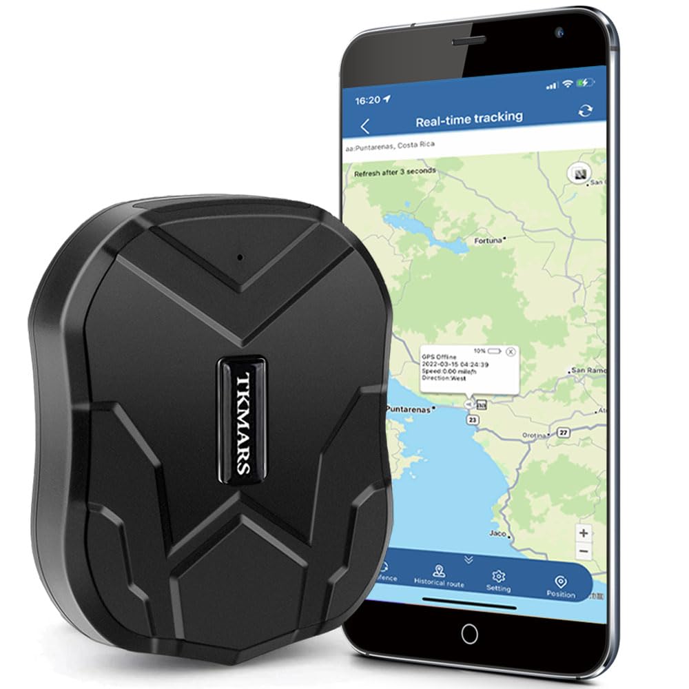 Localizador GPS para Coche TKMARS Rastreador GPS sin Suscripción 90 dÃas en Espera 5000mAh Magnética Impermeable Antirrobo App Gratuita Geolocalizador Tracker para Auto Moto Camión TK905