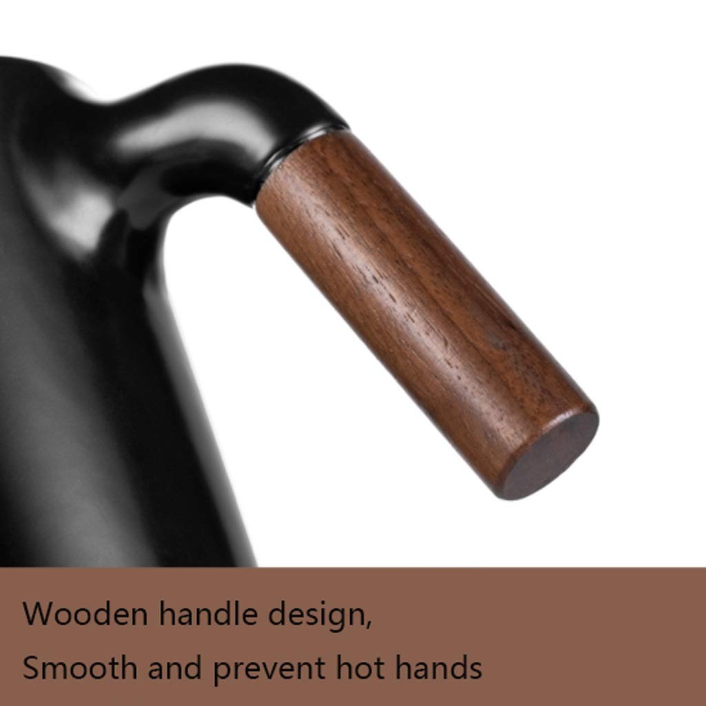 Kaffee-Becher Keramikbecher Einfache Große Martelkapazität Becher mit Deckel Löffel Widerstand Tragbare Große Kapazität Kaffeetasse for Büro (Color : White)