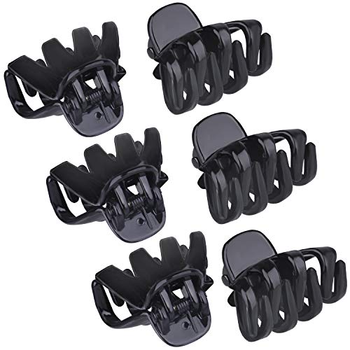 Ancefine 32 Pack 3cm Mini Hair Grip Clips Octopus Spider Jaw Hair Claw Clips for Girls (Black)