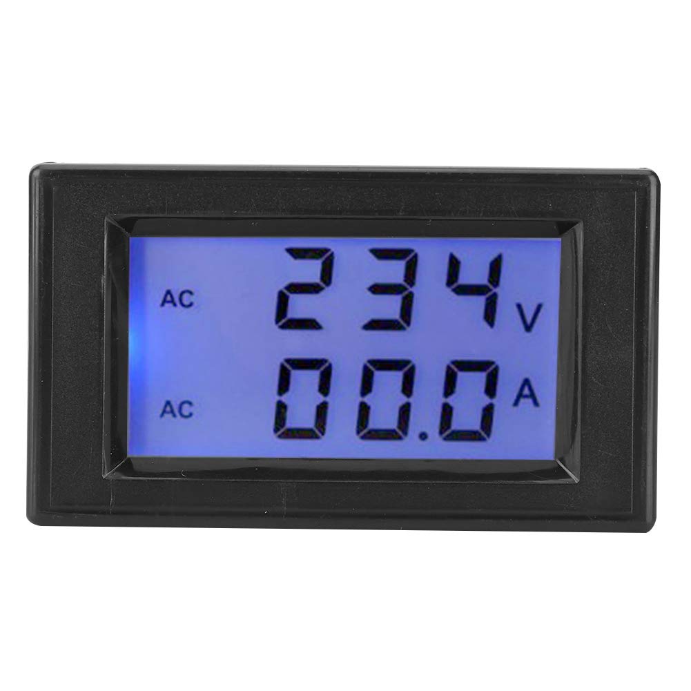 Dual Display Voltage Current Meter, 80-300V 200-450V for AC Voltage, 0.1-100A with Current Transformer