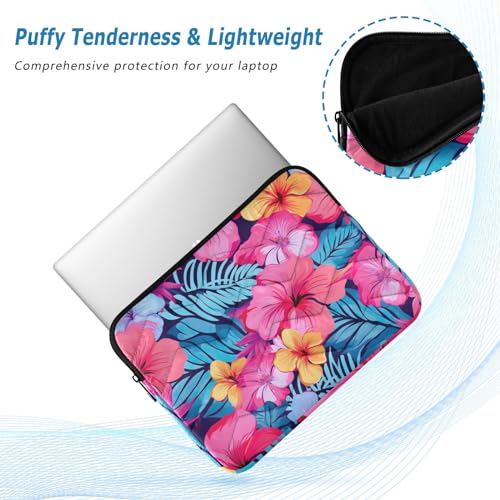Funda para portátil 13-14 pulgadas con diseño tropical Hibiscus miniatura 5