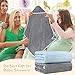 UNIMADE Hooded Towel for Newborn, 2 Pack Soft Coral Fleece Baby Towels, Ultra Absorbent Bath Cloths Bulk for Infants, Toddlers, Newborn Essential- 30 x 30 inch - Grey & Blue