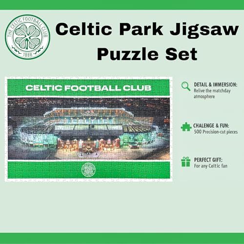 Official Licensed Celtic 500 Piece Jigsaw Puzzle of Celtic Park Stadium, Green - Image 4