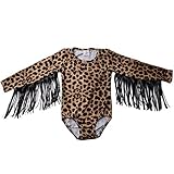 QLIyang Newborn Toddler Baby Girl Bodysuit Romper Leopard Print Long Sleeve Jumpsuit Outfit Casual...