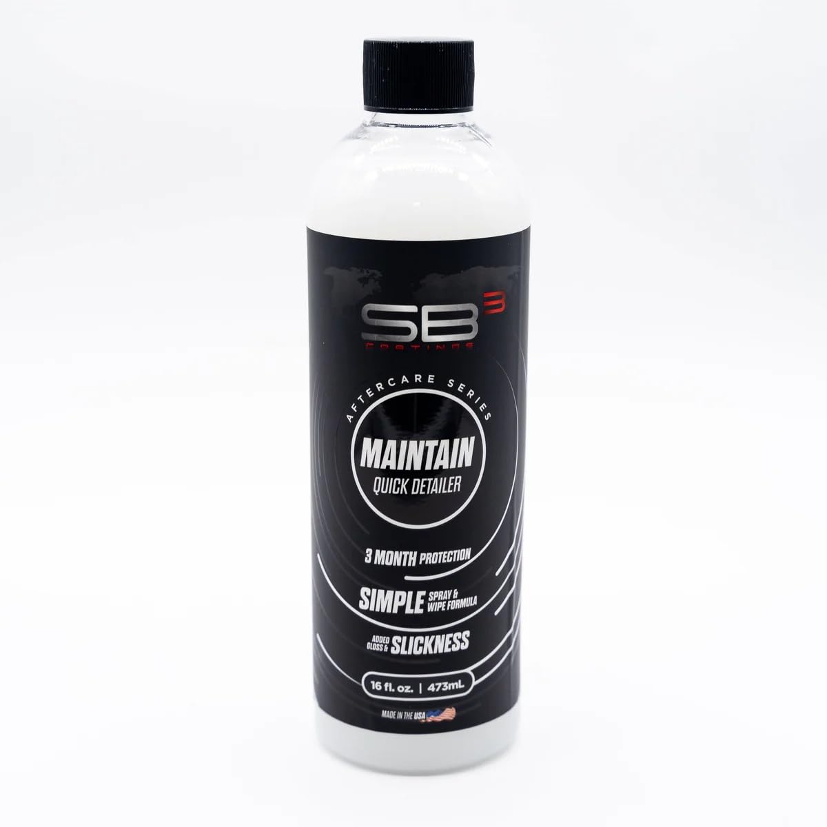 SB3 Maintain Ceramic Protective Coating - Quick Detailer Spray for Cars with 3-Month Hydrophobic Finish - Scratch Resistant Nano Technology (16oz)