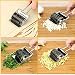 Acero Inoxidable asintiendo Cebolla Cortada picadora Cuchillo Cortador de ajo perejil picado Utensilios de Cocina Herramientas de Accesorios de Cocina