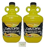 Daily's Non-Alcoholic 64oz Cocktail Mixer - (2) Bottles of Sweet & Sour Mix, by Dasher's Spice & Beans