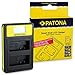 Produktbild PATONA Dual LCD Ladegerät kompatibel mit Canon LP-E8 Akkus mit USB-A, USB-C, Micro-USB-Anschluss
