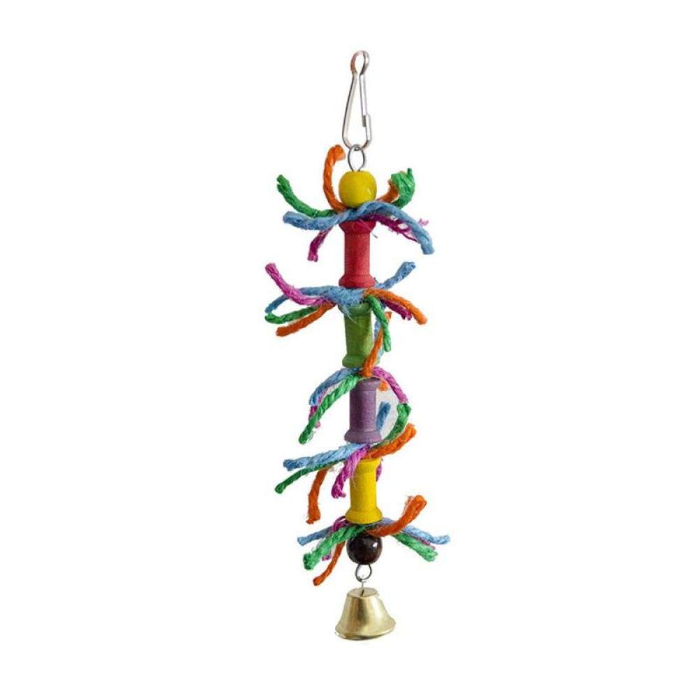 Vogelschaukeln 10St Set Tierbedarf Papageienspielzeug Holzglocke Kreative Lustige Leiter Käfig Zubehör Biss Spielzeug Kauspielzeug 2Set