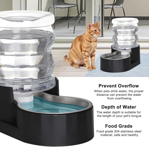 Fontaine à eau gravité 4L pour animaux idéale dans votre cuisine