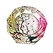 Produktbild HUACANG Schöner bunter Transparent Octangle Form Durchmesser 7.9" Zigarre-Zigaretten-Kristallglas Aschenbecher mit 4 Rillen Home Office Tabletop Tischdekoration (Rot/Grün-Baum)