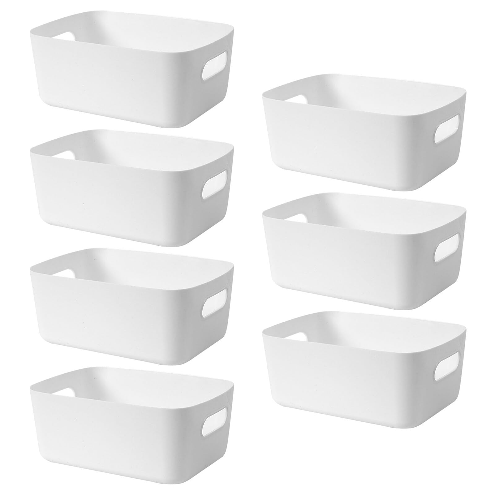 Set 7 Scatole Organizer Plastica - Cestini Portaoggetti Per Cucina E Bagno - Foto 7