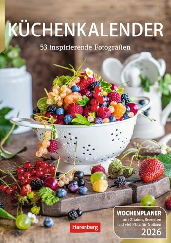 Küchenkalender Wochenplaner 2026 - 53 inspirierende Fotografien: Hochwertiger Wandkalender mit 53 ästhetischen Food-Fotos. Praktischer Termin-Kalender ... 35,5 cm. Hochformat (Wochenplaner Harenberg)