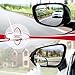 LivTee Blind Spot Mirrors, HD Glass Frameless Convex Rear View Mirrors, Wide Angle Adjustable Stick for Side Mirror, Automotive Exterior Accessories for Car, SUV & Trucks, Pack of 2