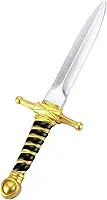 Espadas de espuma falsa de 38 cm, armas de artes marciais, faca de adaga realista, suporte de espada curta de espuma para brincar, luta e acessório de fantasia de assassinos
