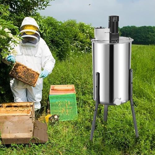 Extrator elétrico de mel, separador de extrator de abelha de aço inoxidável com moldura 2/3/4, máqui