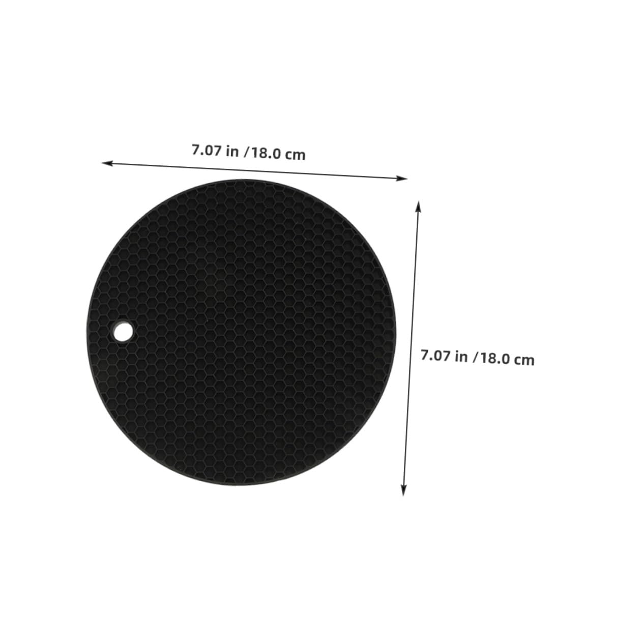Sottopentola Nero, 6 Pezzi in Silicone Struttura Alveolare