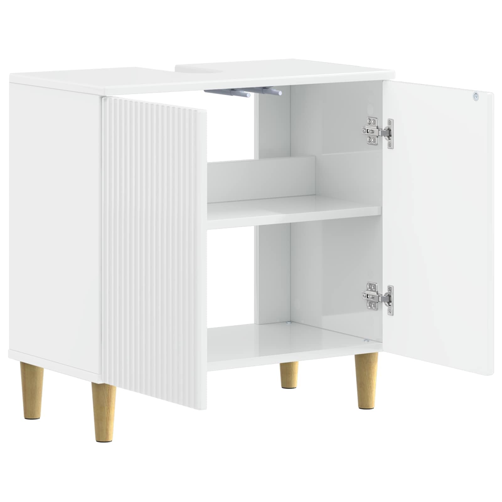 Szafka pod umywalkę ARNHEM wysoki połysk biała 59,5 x 31,5 x 59