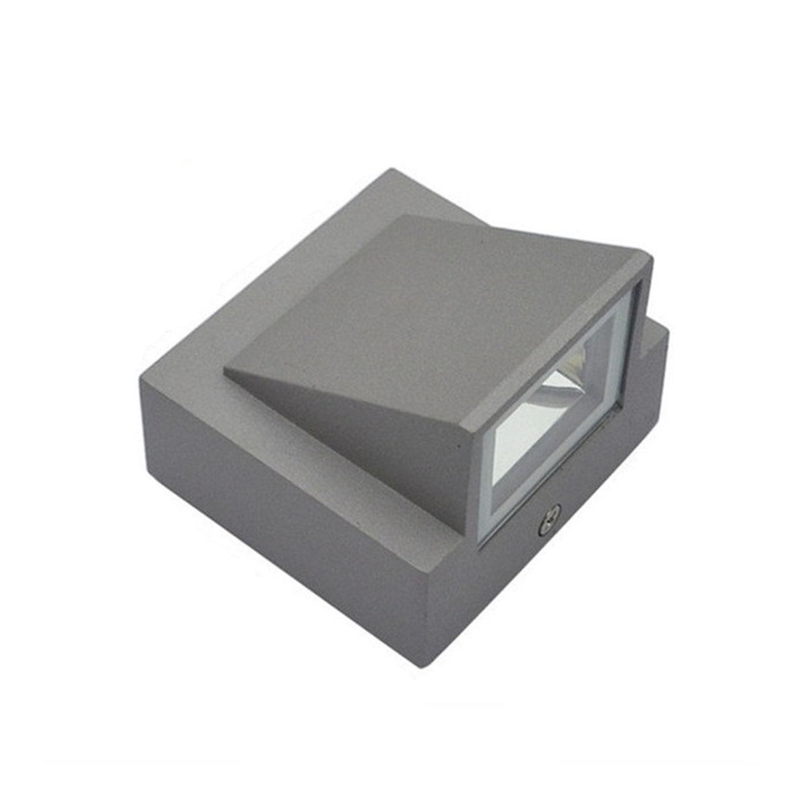 KUNYOS LED Wall Light Outdoor Waterproof IP65 Porch Garden Lamp & Indoor Bedroom Bedside Decoration Lighting Aluminum(Cool White(5500-7000K),Black)