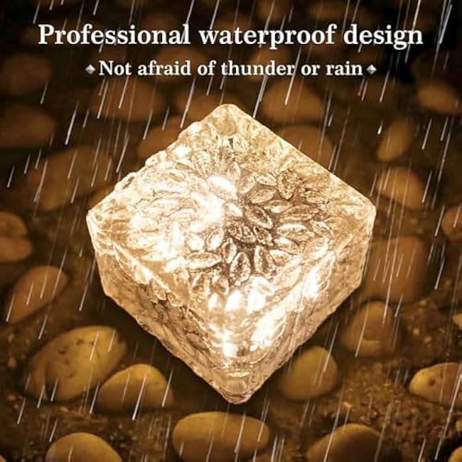 Solar Outdoor Lights - 3 Pack Solar LED Landscape Lights for Garden, Courtyard, Pathway and Christmas Festives