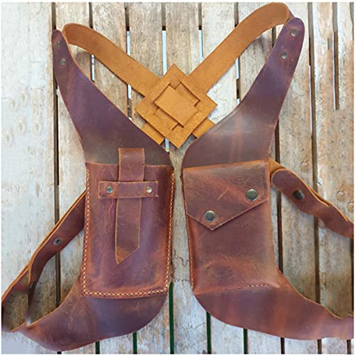 Heren PU Lederen Verborgen Underarm Schoudertas Verstelbare Outdoor Holster Tas Anti-Diefstal Dubbele Schouder Pouch… - Image 5