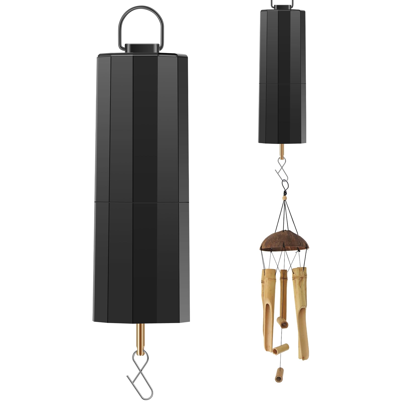 GUIJZSLTRG Hanging Rotating Motor for Wind Spinners & Disco Balls, Battery Powered Mirror Ball Display Spinner for Garden Decor Accessoy and Outdoor Sculptures