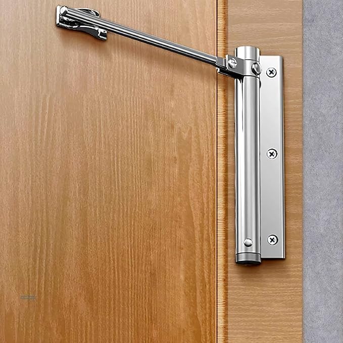 MURTISIDDH Automatic Door Closer, Heavy Duty Adjustable Spring-Loaded Door Closer with Allen Key & Screws, Self Closing for Residential, Commercial, Storm, Interior & Screen Doors. (Pack of 1)