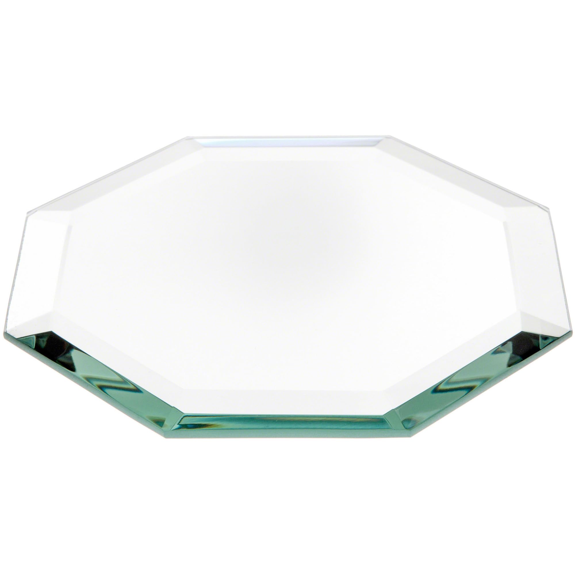 Plymor 5" Octagon, 5mm Thick Beveled Glass Mirror, Pack of 12