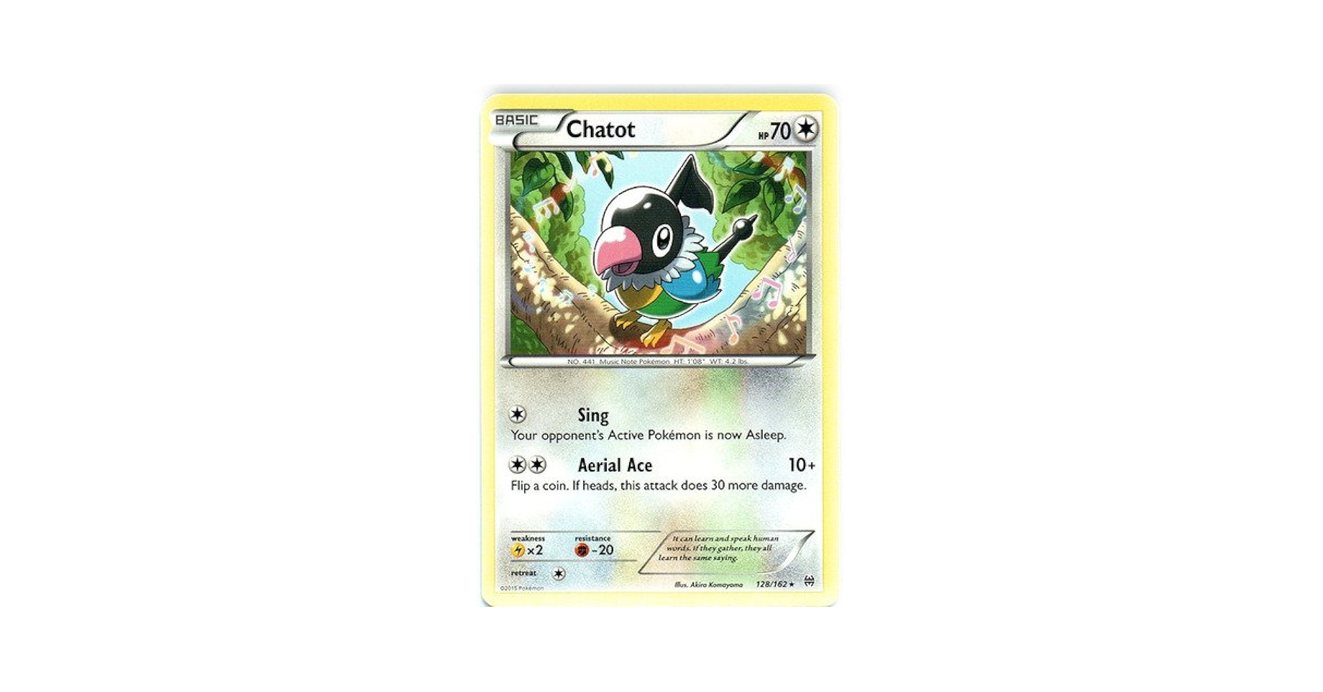Amazon.com: Pokemon - Chatot (128/162) - XY Breakthrough