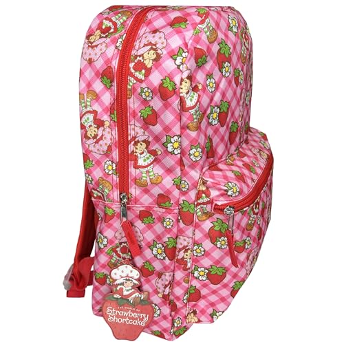 Fast Forward Strawberry Shortcake Pink Backpack, 16 inch, Floral Design2