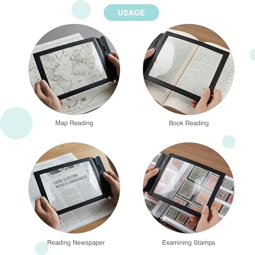 Image of oddpod A4 Big Size Fresnel Lens & Flexible Plastic 3X Magnifying Sheet with Frame - Pack of 1 piece