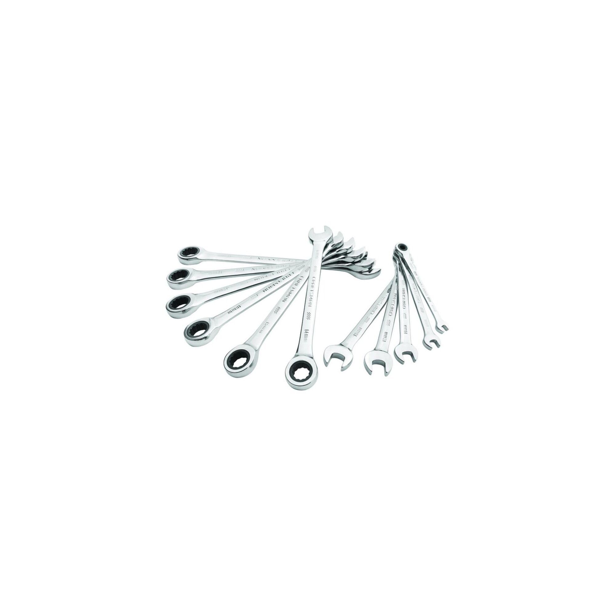 Craftsman CMMT87021 - Juego de llaves de carraca métricas de 11 piezas de 12 puntos