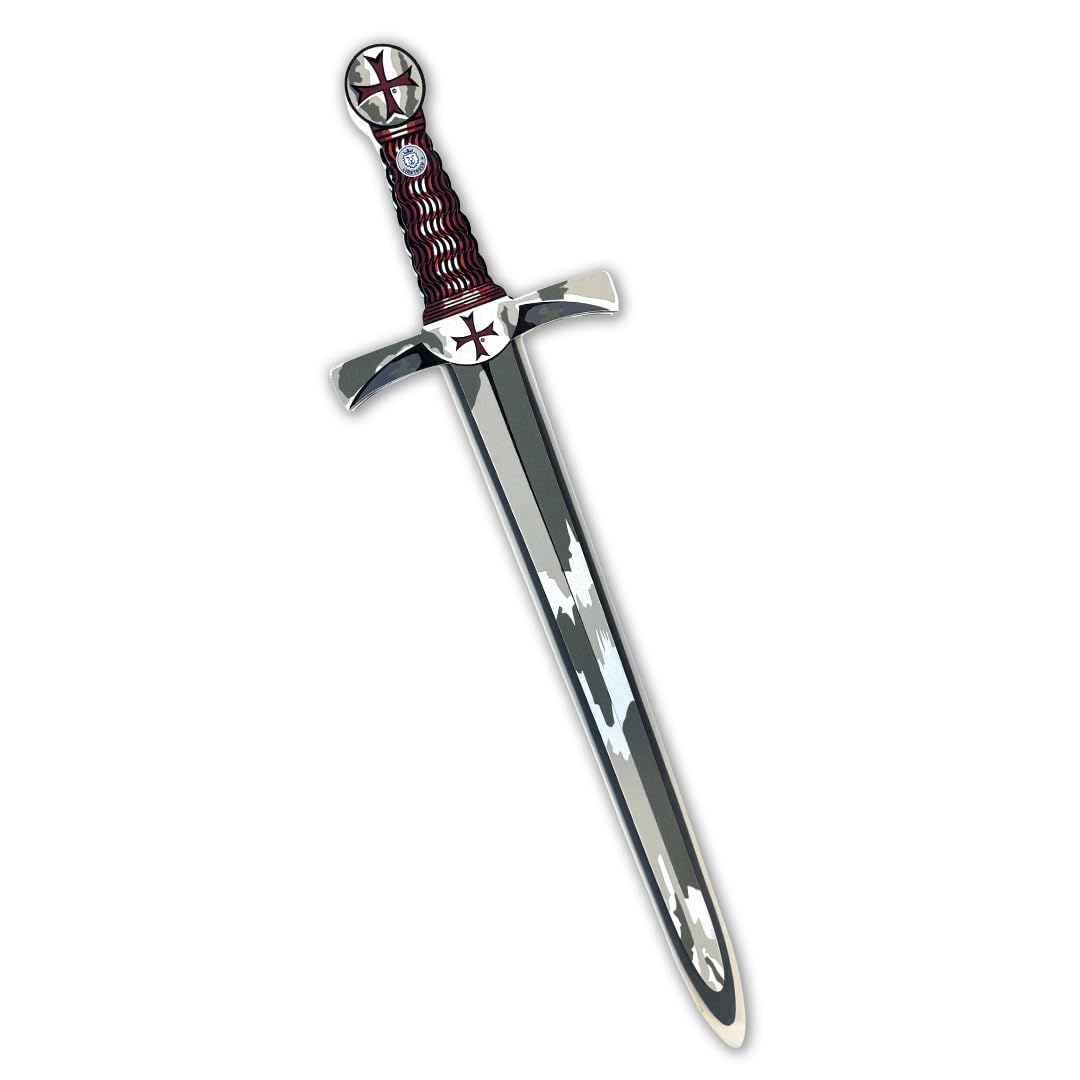 LiontouchMaltese Crusader Knight Sword | Medieval Pretend Play Foam Toy for Children with Classic Red Cross Theme | Safe Weapons & Battle Armor for Kid’s Dress Up & Costumes