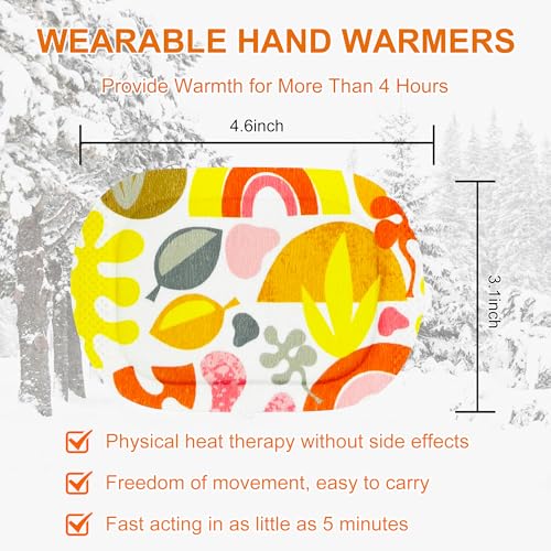 IFORY Hand Warmer Heated Gloves, Fast Acting Natural Air Activated Hand Warmers, 20 Pairs for Hands & Toes, No Shaking, Heating in 5 Minutes