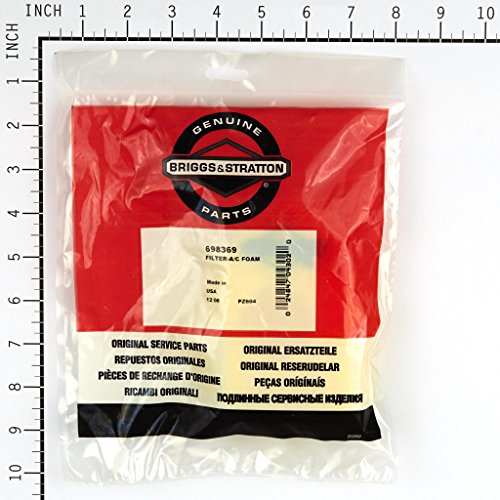 Briggs and Stratton 698369 Briggs & Stratton Schaumstoffluftfilter, gelb. Classic, Sprint-und Quattro-Motor
