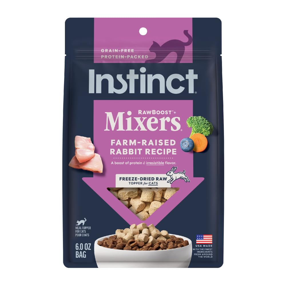 Nature's Variety Instinct Raw Boost Cat Food Rabbit Mixer, 6 oz.