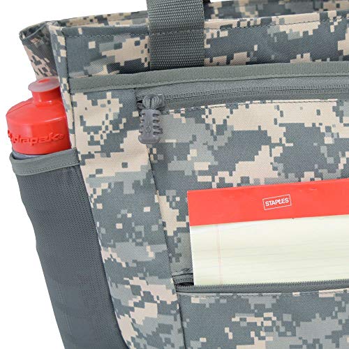 Large Deluxe Travel Tote - Perfect Beach or Picnic Bag - Vacations, Sailing, or Boating - Military Grade - Water Resistant, Roomy & Versatile Travel Tote w/ 11 Inch Shoulder Strap [Coyote Brown]3