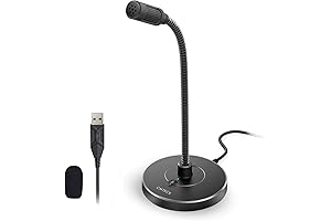 CMTECK USB Computer Microphone with Noise-Canceling Condenser Microphone for Laptop PC for...