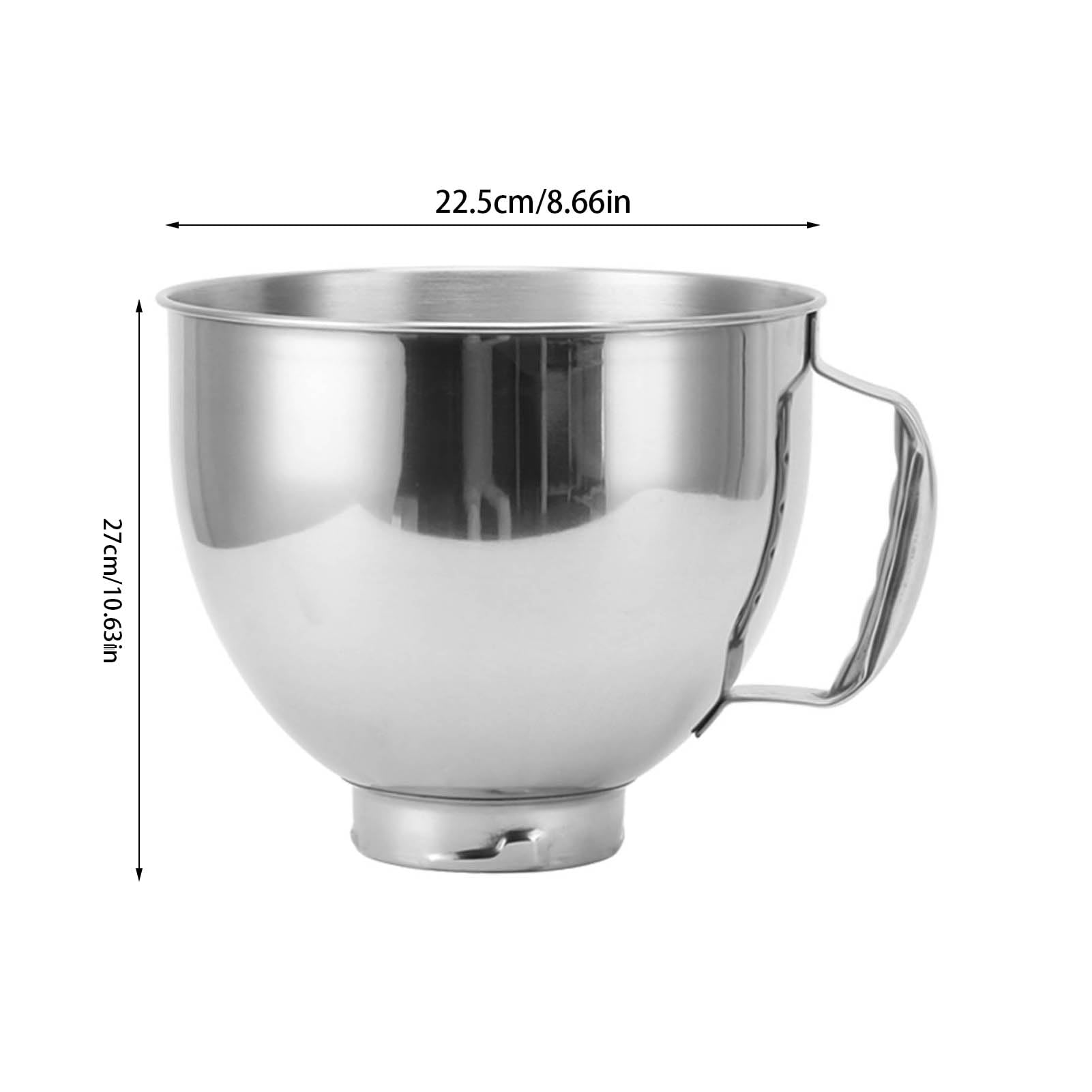 Aramox Tazón de acero inoxidable con mango para Artisan