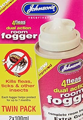 Johnsons Vet 4 Fleas Room Fogger Spray Twin Pack